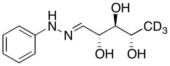5-Deoxy-L-ribose Phenylhydrazone-d3 - Chemical structure and product image