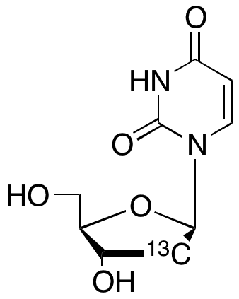 2-Deoxyuridine-2-13C - Chemical structure and product image