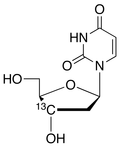 2-Deoxyuridine-3-13C - Chemical structure and product image