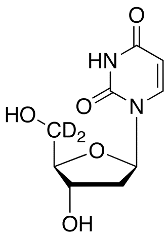 2-Deoxyuridine-5,5-d2 - Chemical structure and product image