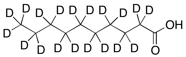 Decanoic-d19 Acid - Chemical structure and product image