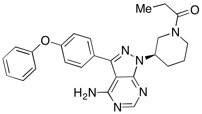 (R)-N-Desacryloyl N-Propionyl Ibrutinib - Chemical structure and product image