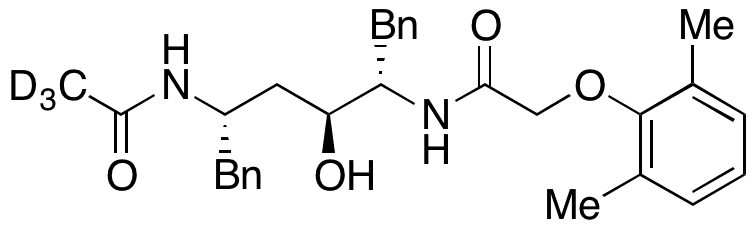 N2-Des(L-valinyl) N2-Acetyl Lopinavir-d3 - Chemical structure and product image