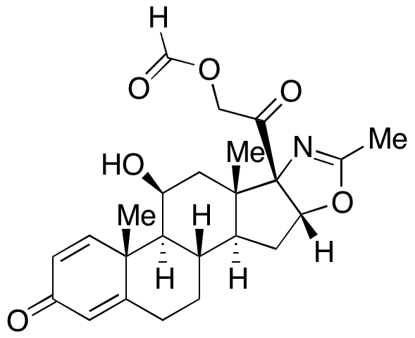 21-Desacetyl 21-Formyl Deflazacort - Chemical structure and product image
