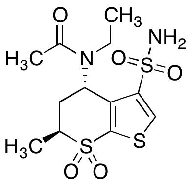 2-Desaminosulfonyl 3-Aminosulfonyl N-Acetyl Dorzolamide - Chemical structure and product image
