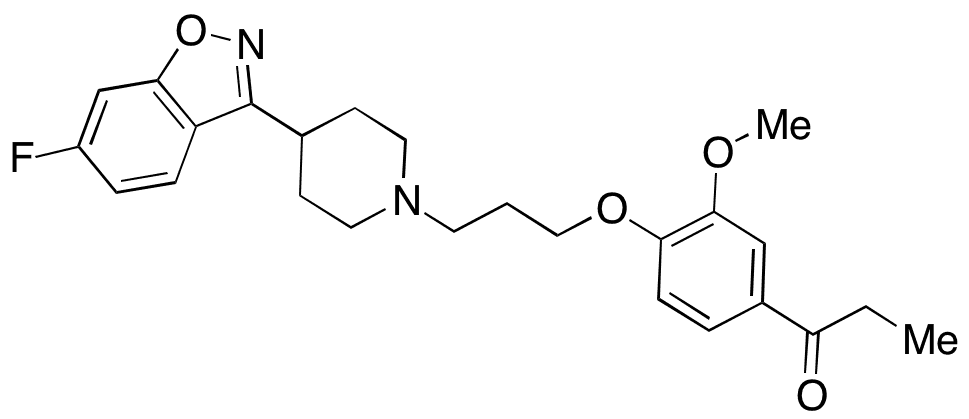 1-Desacetyl 1-Propionyl Iloperidone - Chemical structure and product image