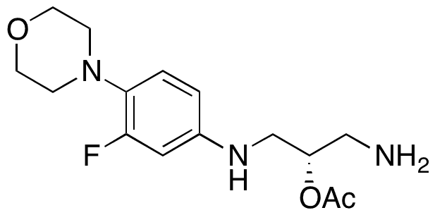 N-Desacetyl-N,O-descarbonyl O-Acetyl Linezolid - Chemical structure and product image