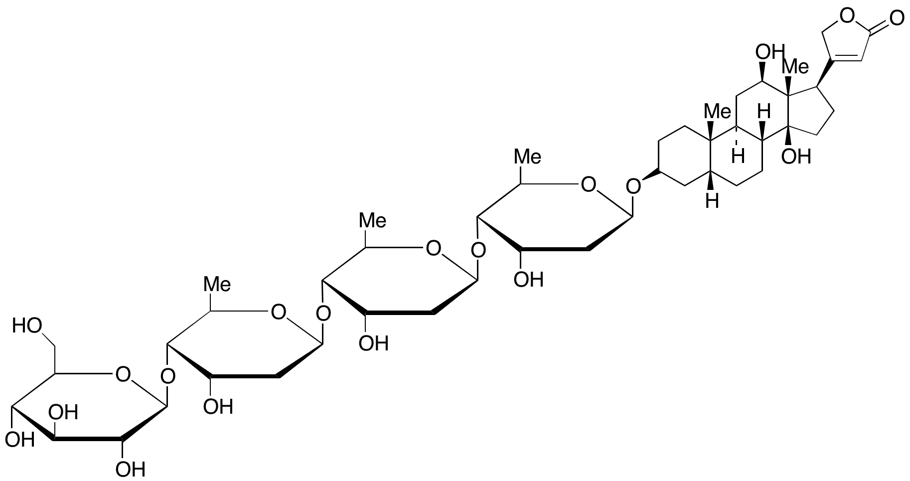 Desacetyllanatoside C - Chemical structure and product image