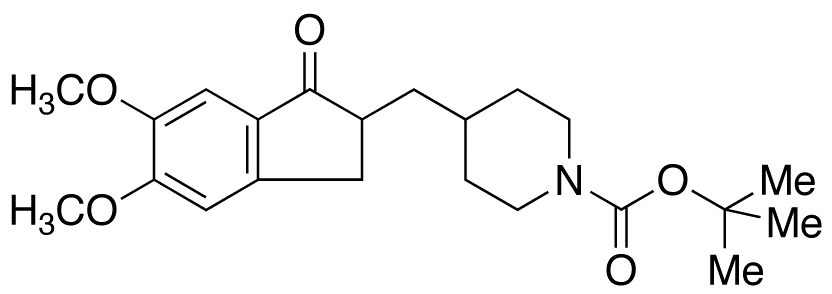 N-Desbenzyl N-tert-butyloxycarbonyl Donepezil - Chemical structure and product image