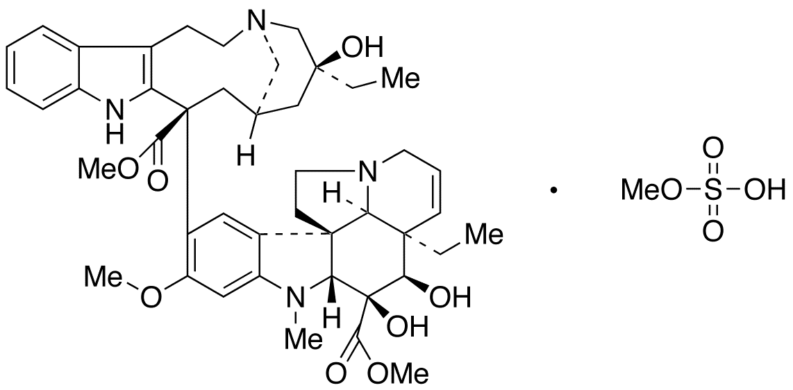 4-Desacetyl Vinblastine Methosulfate - Chemical structure and product image