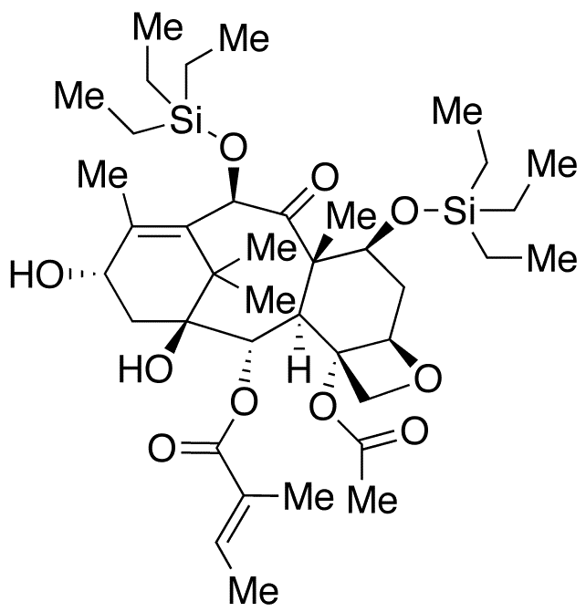 10-Desacetyl-2-desbenzoyl-7,10-bis(O-triethylsilyl)-2-tiglyl Baccatin III - Chemical structure and product image