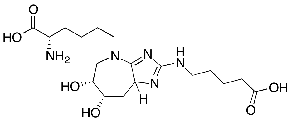 (6R,7S,8a-rac)-(4-Desamino) Glucosepane - Chemical structure and product image