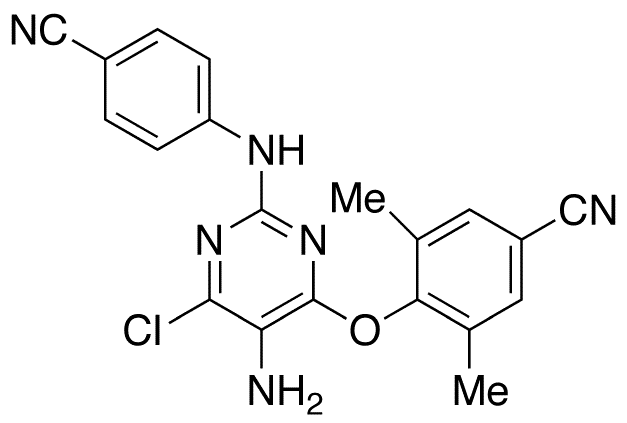 Des(6-amino-5-bromo)-5-amino-6-chloro Etravirine - Chemical structure and product image