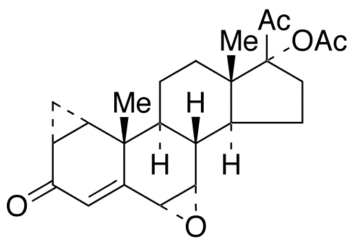 6-Deschloro-6,7-epoxy Cyproterone Acetate - Chemical structure and product image