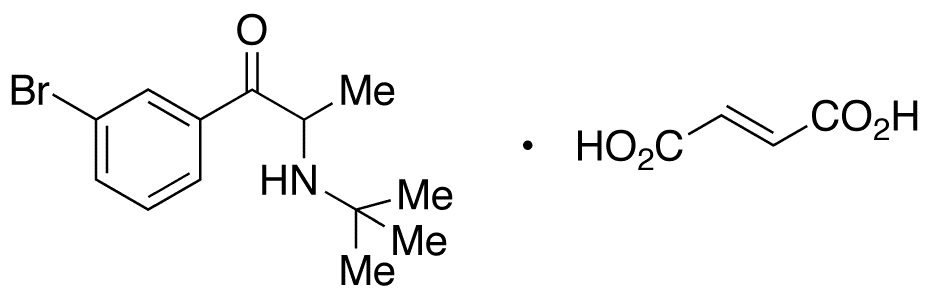 3-Dechloro-3-bromo Bupropion Fumarate - Chemical structure and product image