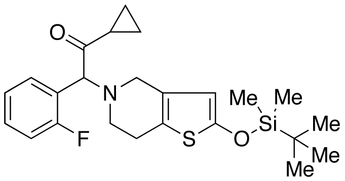 Desacetyl 2-O-tert-Butyldimethylsilyl Prasugrel - Chemical structure and product image