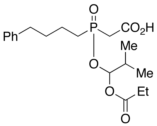 rac-Des(4-cyclohexyl-L-proline) Fosinopril Acetic Acid(Mixture of Diastereomers) - Chemical structure and product image