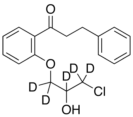 Depropylamino Chloro Propafenone-d5 - Chemical structure and product image