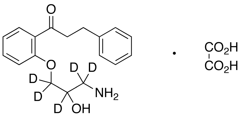 N-Depropyl Propafenone-d5 Oxalate Salt - Chemical structure and product image