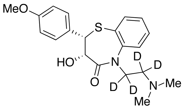 Desacetyl Diltiazem-d4 - Chemical structure and product image