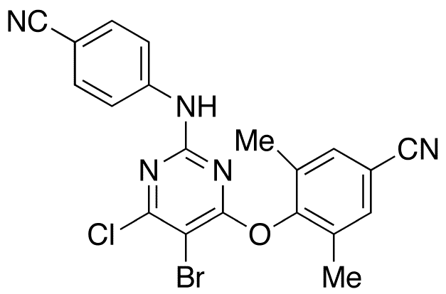 6-Desamino 6-Chloro Etravirine - Chemical structure and product image