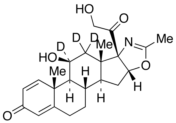 21-Desacetyl Deflazacort-d3 (Major) - Chemical structure and product image