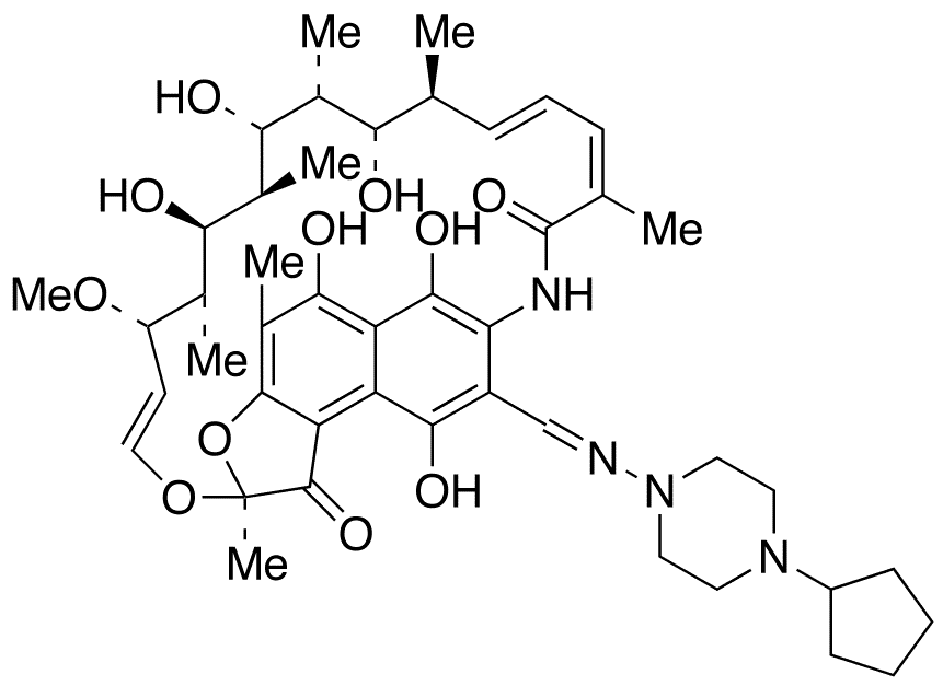 25-Desacetyl Rifapentin - Chemical structure and product image