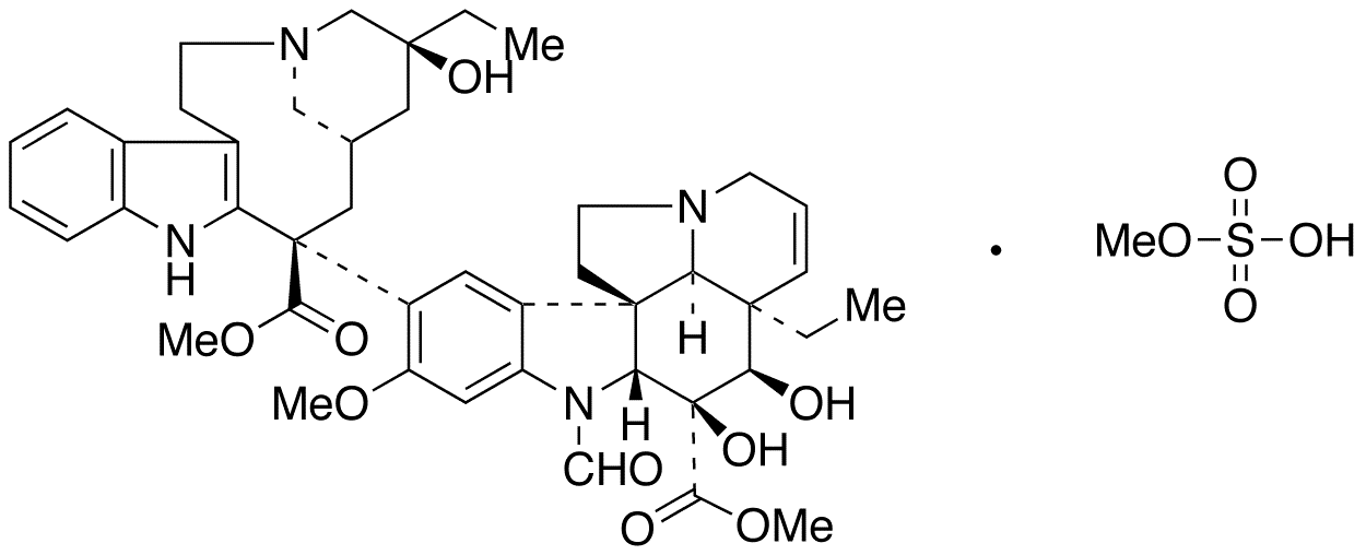 4-Desacetyl Vincristine Methosulfate - Chemical structure and product image