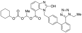2-Desethoxy-2-hydroxy-1H-1-Ethyl Candesartan Cilexetil - Chemical structure and product image