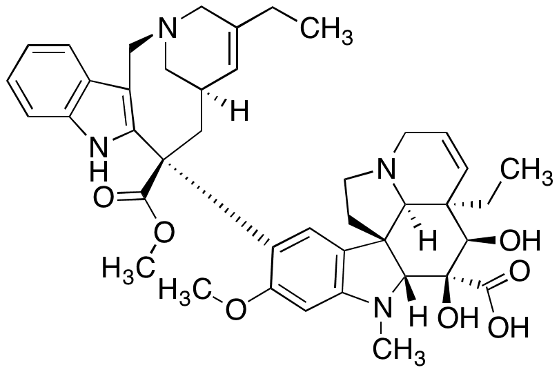 Desacetyl Vinorelbine Acid - Chemical structure and product image