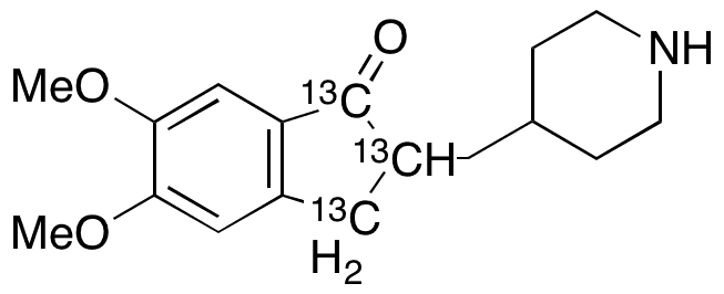 Desbenzyl Donepezil-13C3 - Chemical structure and product image