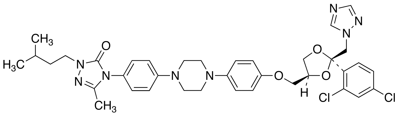 2-Desbutyl-2-isopentyl-5-methyl Itraconazole - Chemical structure and product image