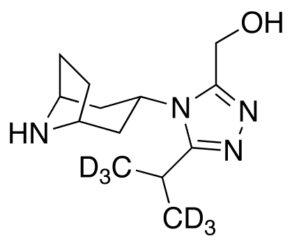 Des[1-(4,4-difluorocyclohexanecarboxamido)-1-phenylpropyl]-3-hydroxymethyl Maraviroc-d6 - Chemical structure and product image