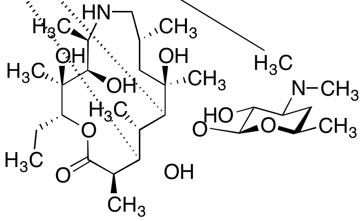 Descladinose 6-N-Desmethyl Azithromycin - Chemical structure and product image