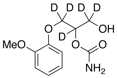 1-Descarbamoyl-2-carbamoyl Methocarbamol-d5 - Chemical structure and product image
