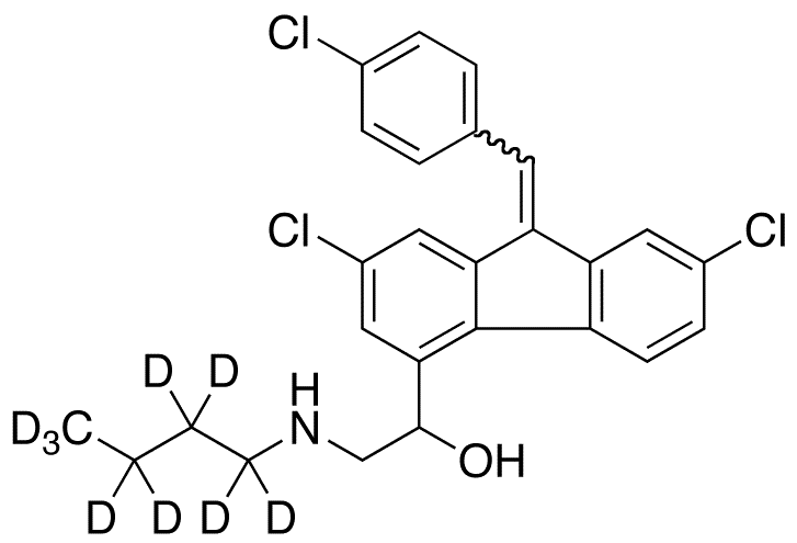 Desbutyl Lumefantrine-d9(E/Z-Mixture) - Chemical structure and product image