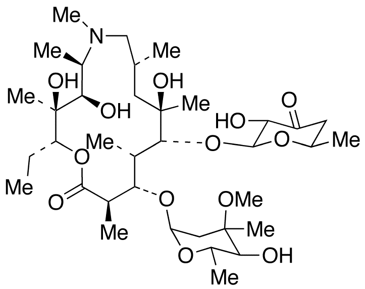 3-Des(dimethylamino)-3-keto Azithromycin - Chemical structure and product image