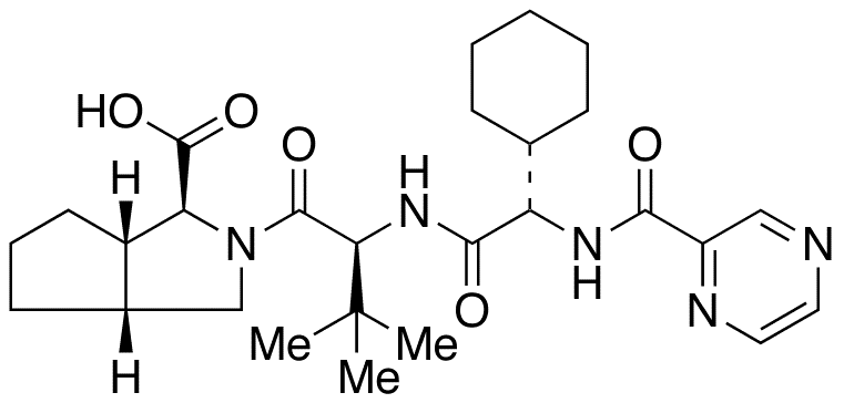Des[N-[(1S)-1-[2-(cyclopropylamino)-2-oxoacetyl]butyl]carboxamido] 1-Carboxy Telaprevir - Chemical structure and product image