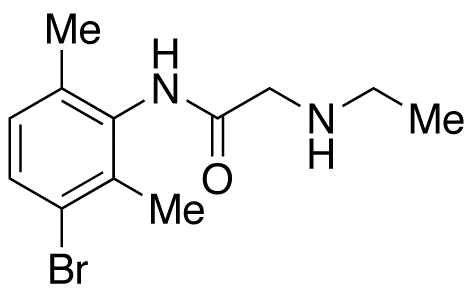 N-Desethyl 3-Bromo Lidocaine - Chemical structure and product image