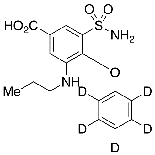N-Desbutyl-N-propyl Bumetanide-d5 - Chemical structure and product image