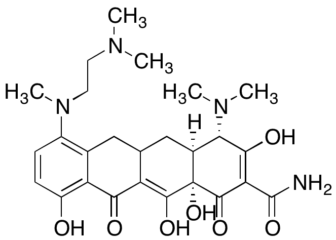 7-Desdimethylamino-7-((2-(dimethylamino)ethyl)(methyl))amino)-minocycline - Chemical structure and product image