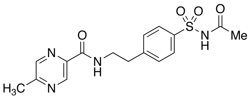 N-Des(cyclohexylaminocarbonyl)-N-acetyl Glipizide - Chemical structure and product image