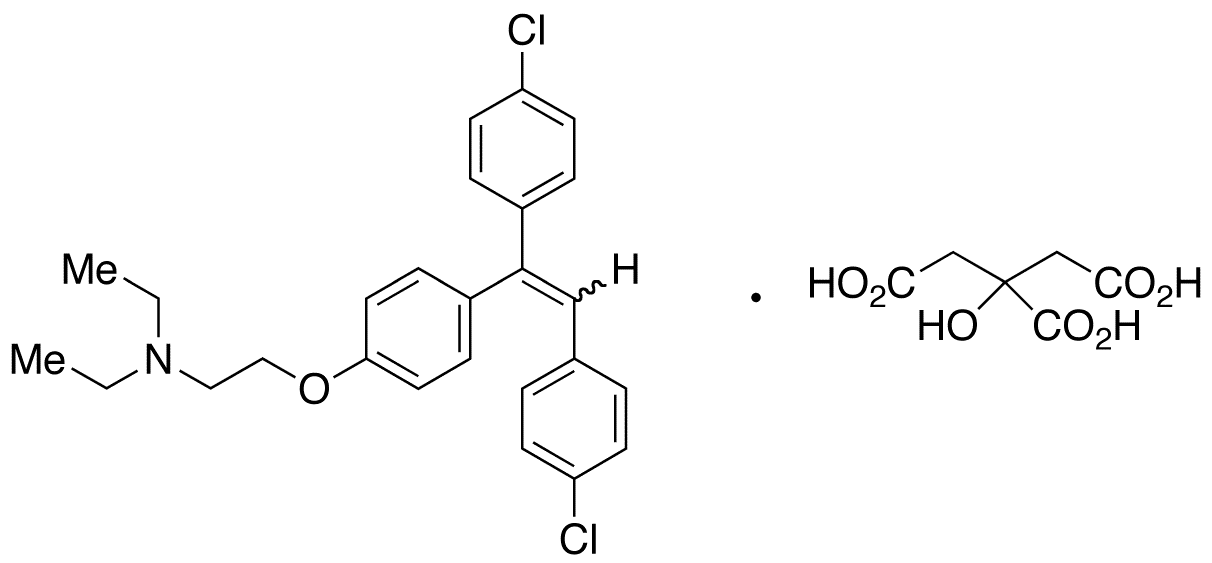 Deschloro-4,4-dichloro Clomiphene Citrate(E/Z Mixture) - Chemical structure and product image