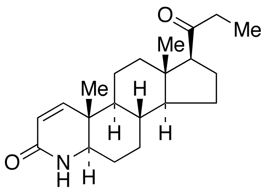 Des[[N-(1,1-Dimethylethyl)amino]carbonyl] 17-(Propionyl) Finasteride - Chemical structure and product image