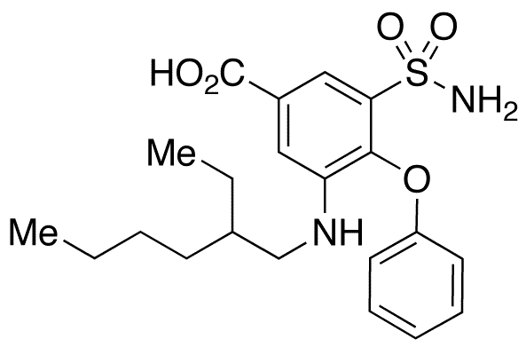 N-Desbutyl-N-(2-ethylhexyl) Bumetanide - Chemical structure and product image
