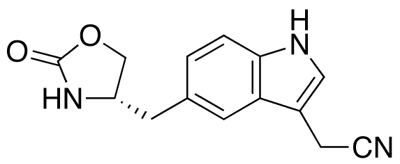3-Des[2-(Dimethylamino)ethyl] Zolmitriptan Acetonitrile - Chemical structure and product image