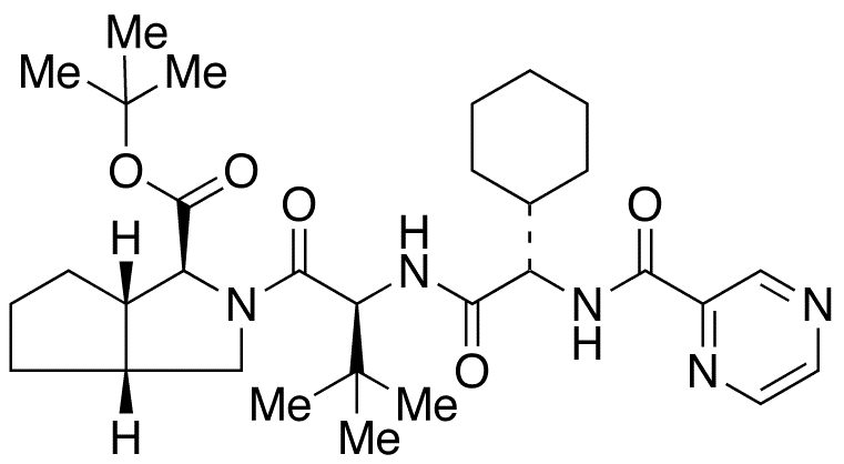 Des[N-[(1S)-1-[2-(cyclopropylamino)-2-oxoacetyl]butyl]carboxamido] 1-tert-Butyloxycarbonyl Telaprevir - Chemical structure and product image