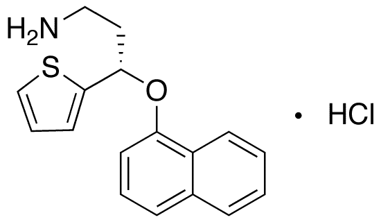 (S)-N-Desmethyl Duloxetine Hydrochloride - Chemical structure and product image