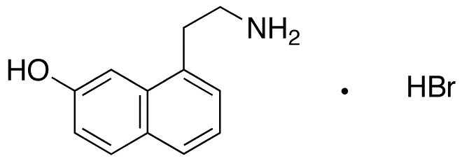 Desacetyl-7-desmethyl Agomelatine Hydrobromide - Chemical structure and product image