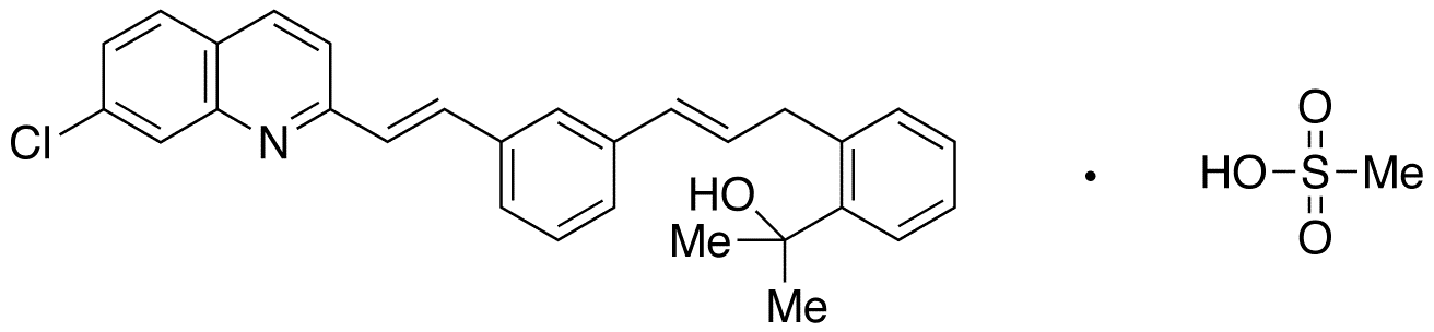 Des[3-[[(1-Carboxymethyl)cyclopropyl]methyl]thio]-2-propenyl Montelukast Mesylate - Chemical structure and product image